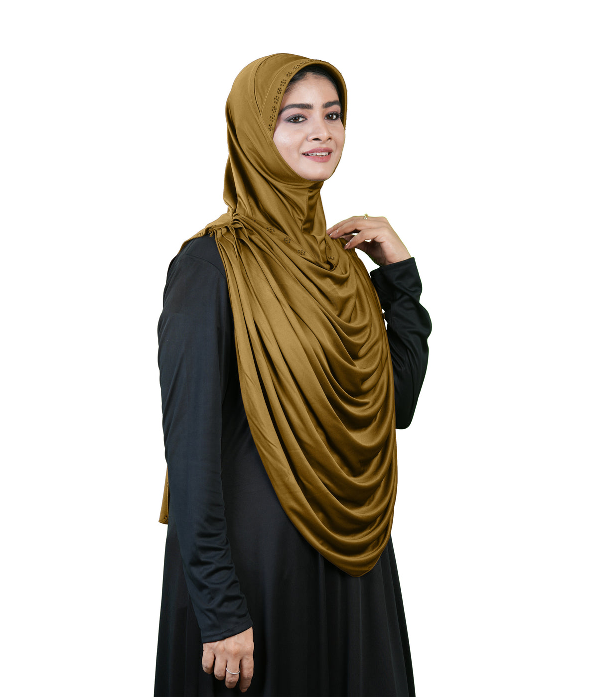 Modest Fashion by Mehar Laila Two-Piece Frilled Hijab Set