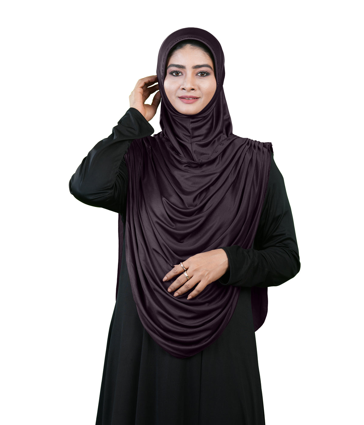 Modest Fashion by Mehar Laila Two-Piece Frilled Hijab Set