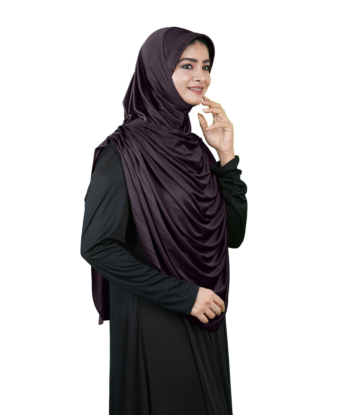 Modest Fashion by Mehar Laila Two-Piece Frilled Hijab Set