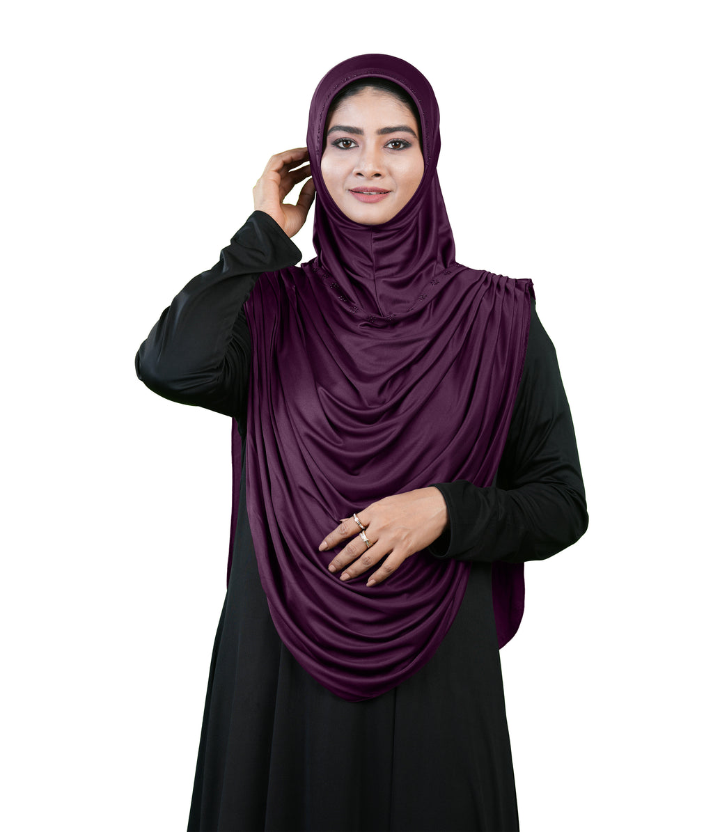 Modest Fashion by Mehar Laila Two-Piece Frilled Hijab Set