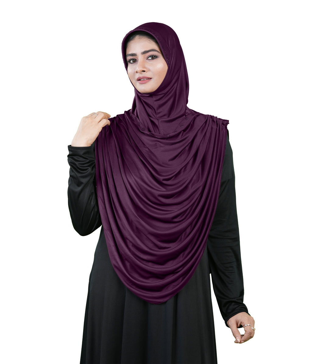 Modest Fashion by Mehar Laila Two-Piece Frilled Hijab Set