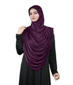 Modest Fashion by Mehar Laila Two-Piece Frilled Hijab Set