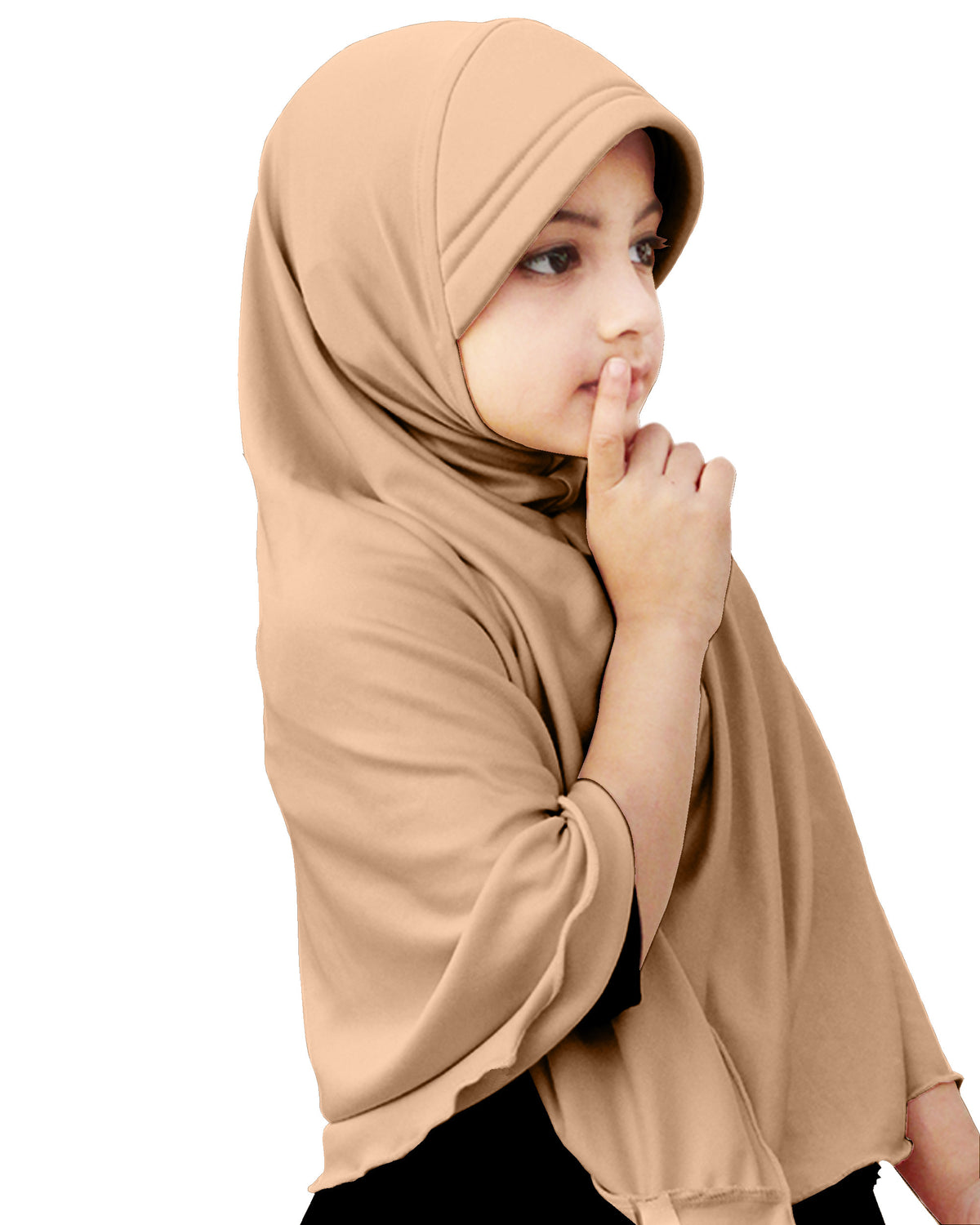 Mehar Hijab's Girl's Plain Long Hijab feel good Little Ma-ale Hijab