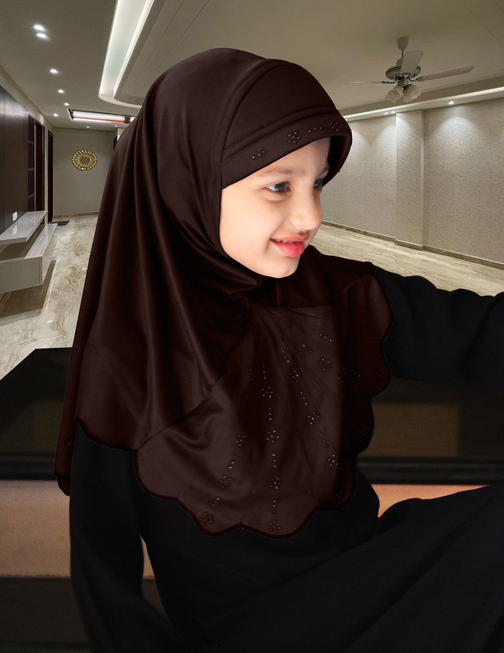 MEHAR HIJAB'S Kids Embellished Girl's Scarf Little Meharin Hijab