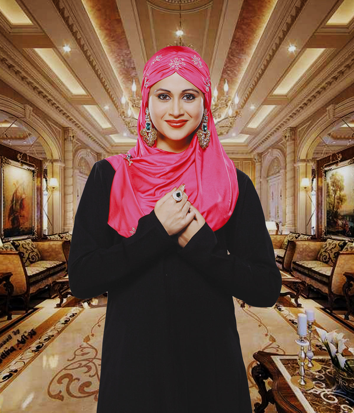 Modest Fashion Women's Stylish Mumtaz Party Hijab