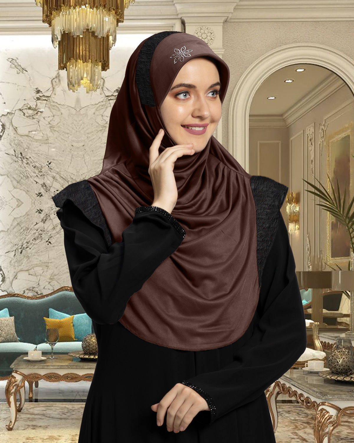 Mehar Hijab's Modest Women's Designed Stylish Cut Naaz Hijab