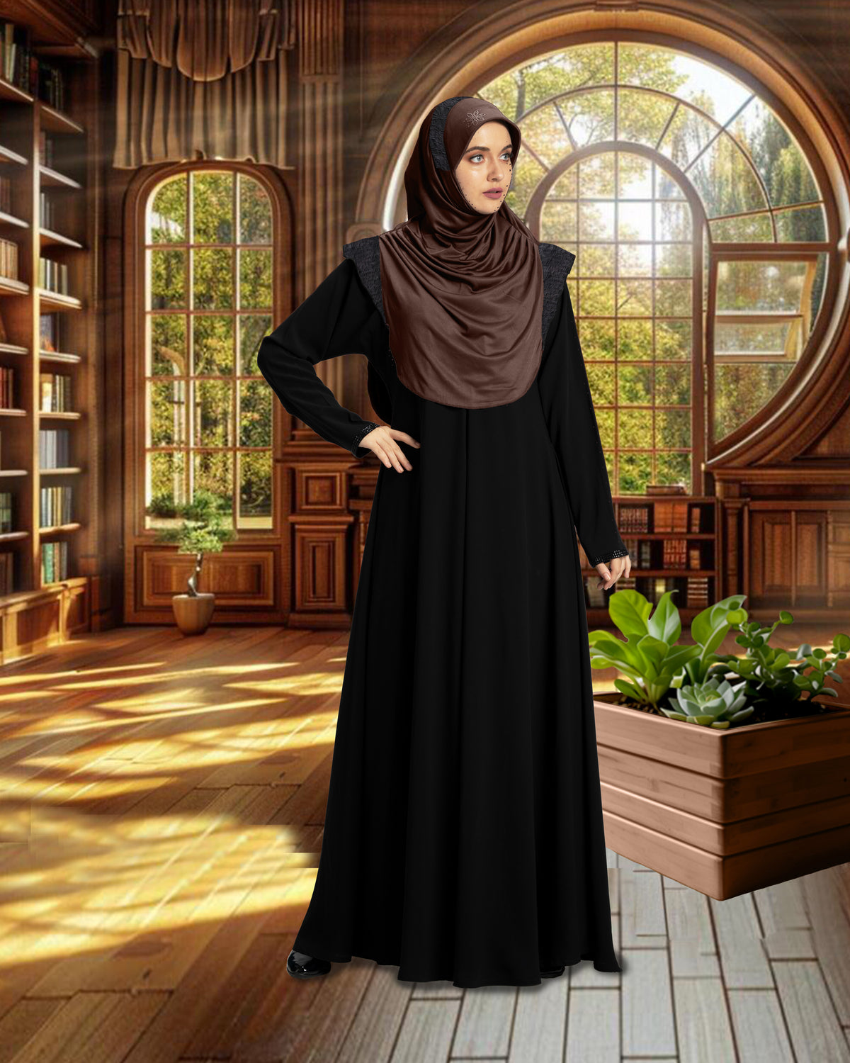 Mehar Hijab's Modest Women's Designed Stylish Cut Naaz Hijab