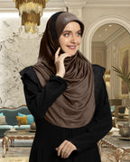 Mehar Hijab Naaz Hijab in Formal Grey-Black