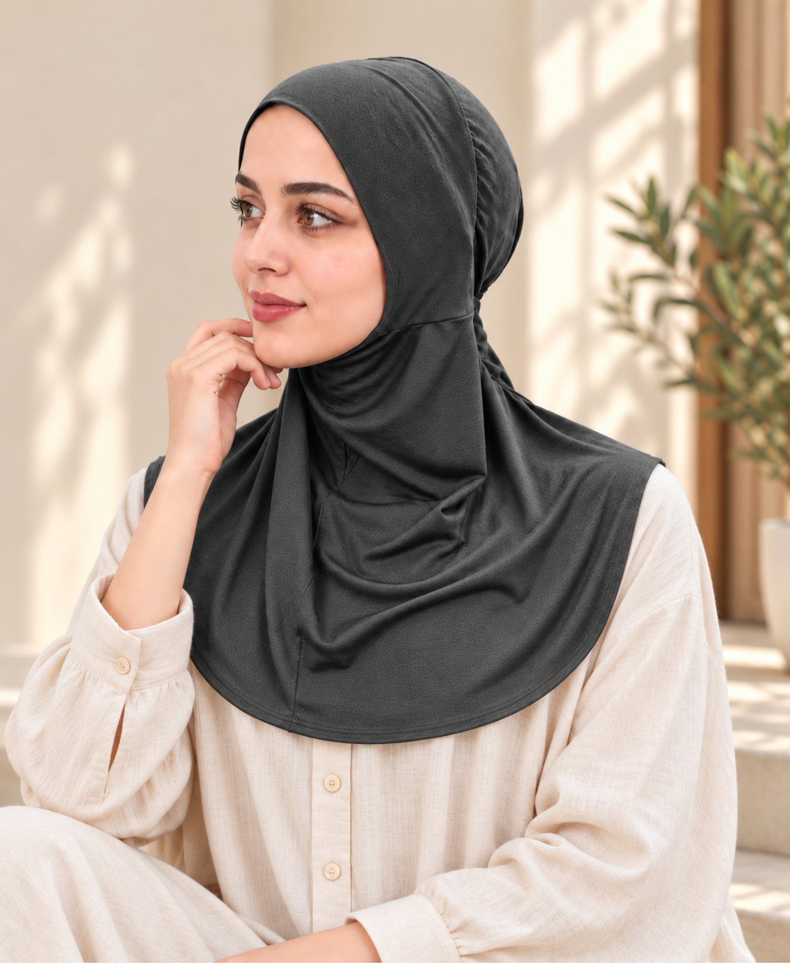 MEHAR Najla Ninja Cap for Women - Bamboo Modal Lycra, 6 Neutral Shades