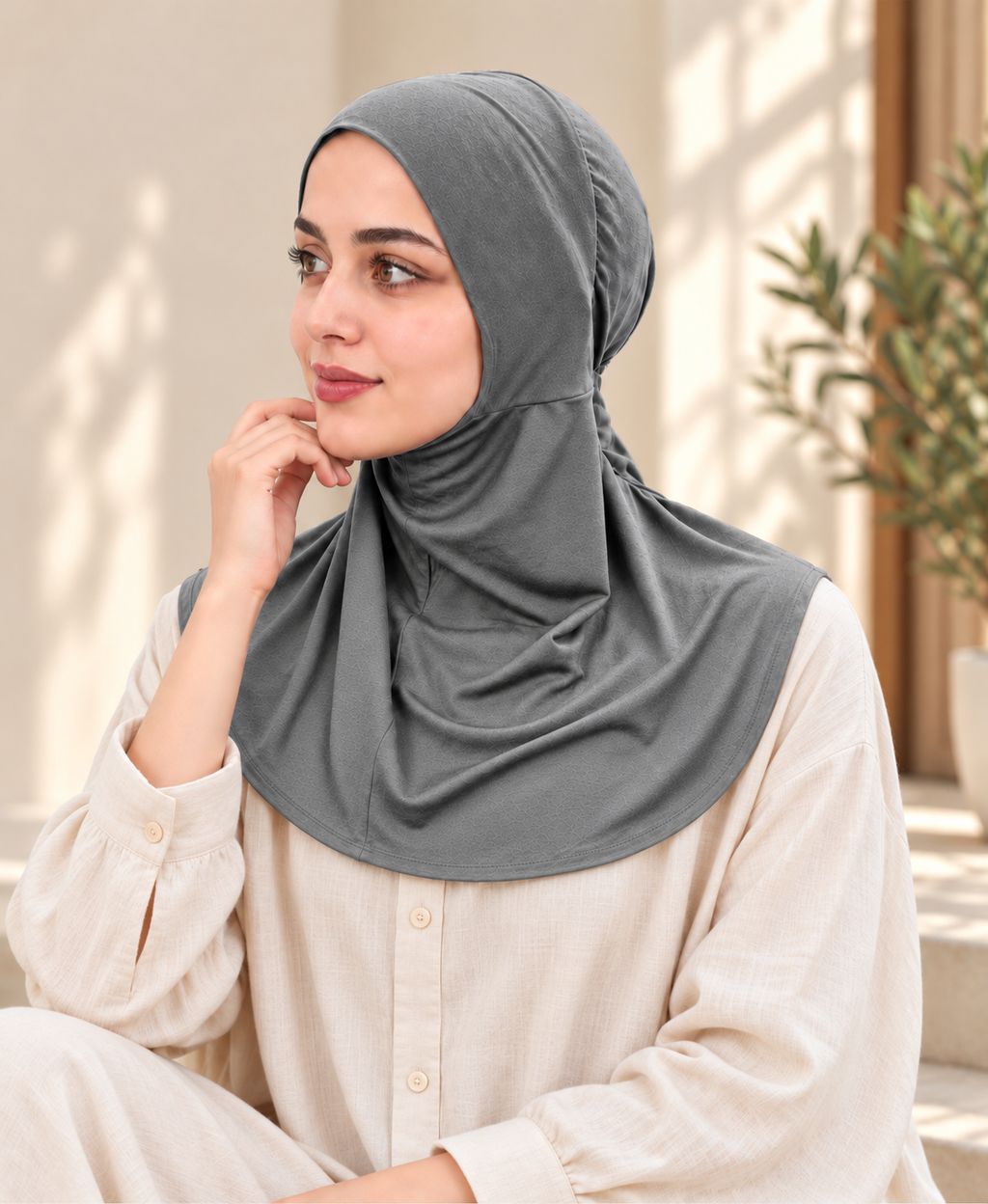MEHAR Najla Ninja Cap for Women - Bamboo Modal Lycra, 6 Neutral Shades