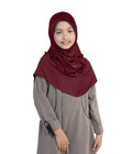 Mehar Little Nidha Hijab for Girls – Embellished with Embroidery & a