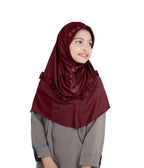 Mehar Little Nidha Hijab for Girls – Embellished with Embroidery & a