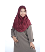 Mehar Nisa Hijab for Girls Hijabs Modest Wear with Front Pleated Detailing –