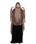 Mehar Hijabs Safia Face Mask Long Hijab for Women – Full Coverage Khimar with In
