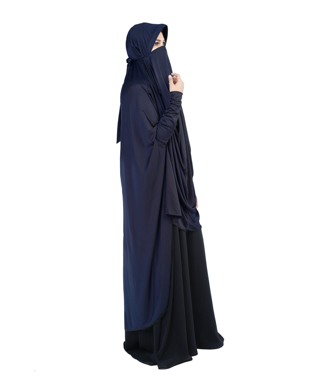 Mehar Hijabs Safia Face Mask Long Hijab for Women – Full Coverage Khimar