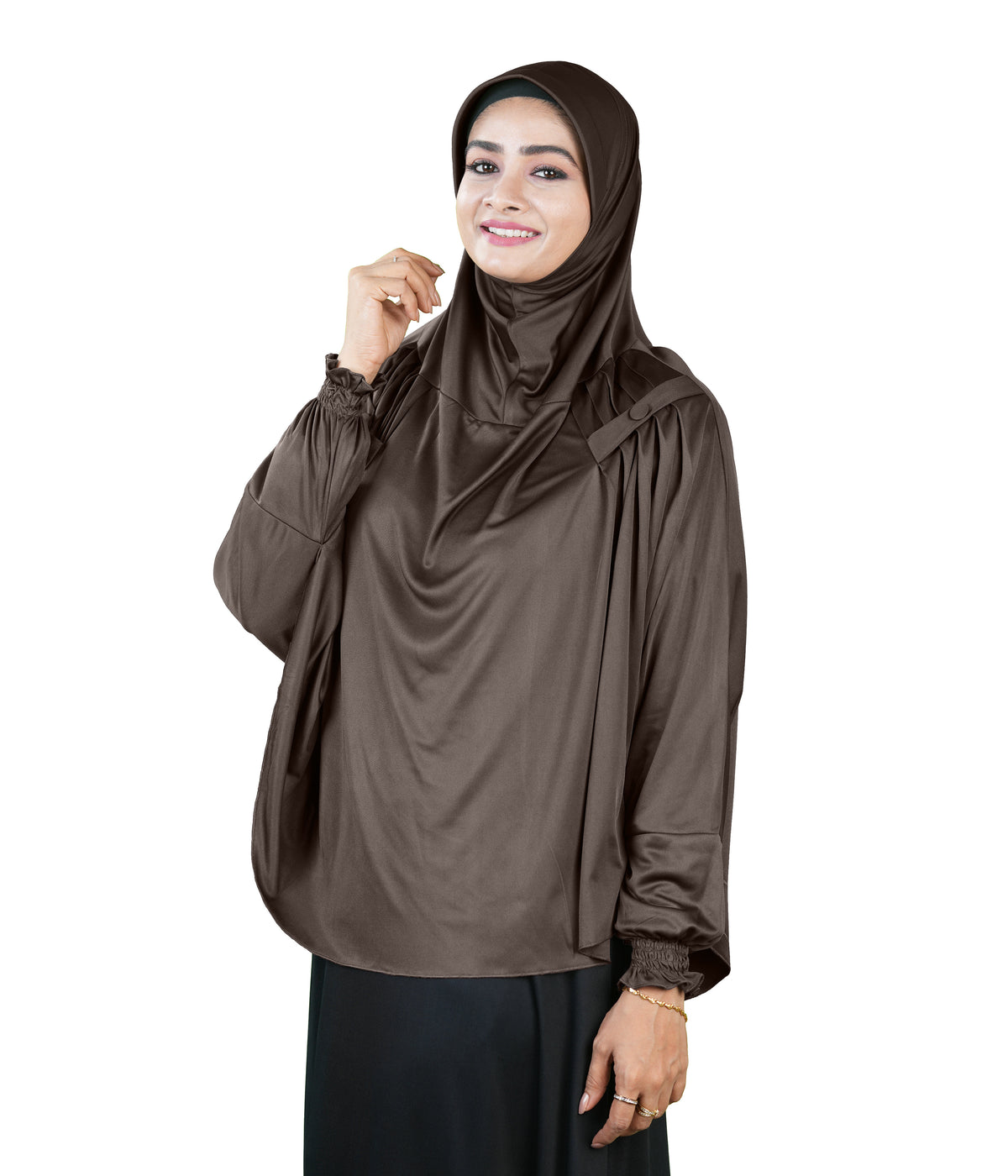 Mehar Hijabs Modest Elegant Saima Farasha type Hijab – One-Piece Modest