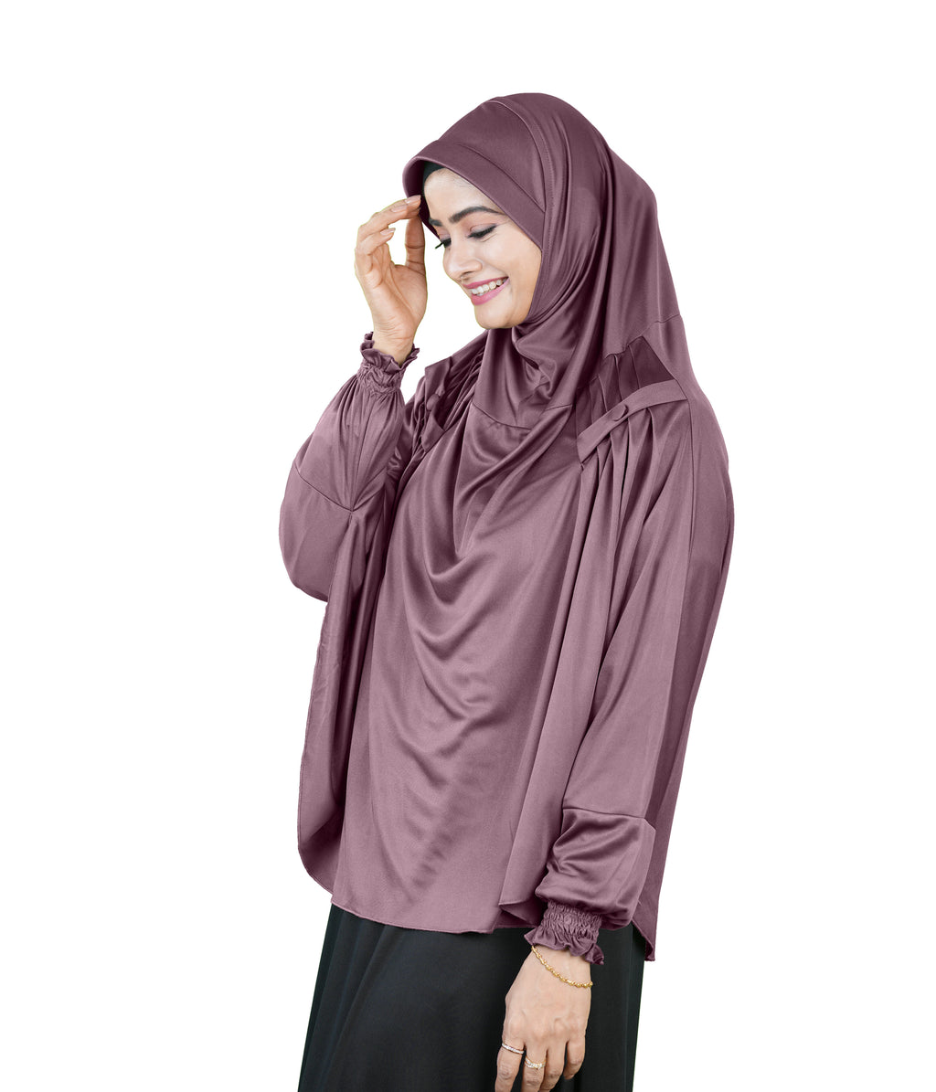 Mehar Hijabs Modest Elegant Saima Farasha type Hijab – One-Piece
