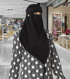 Muslim Modest Women's Sana Single Layer Niqab-Face Veil/Nosepiece