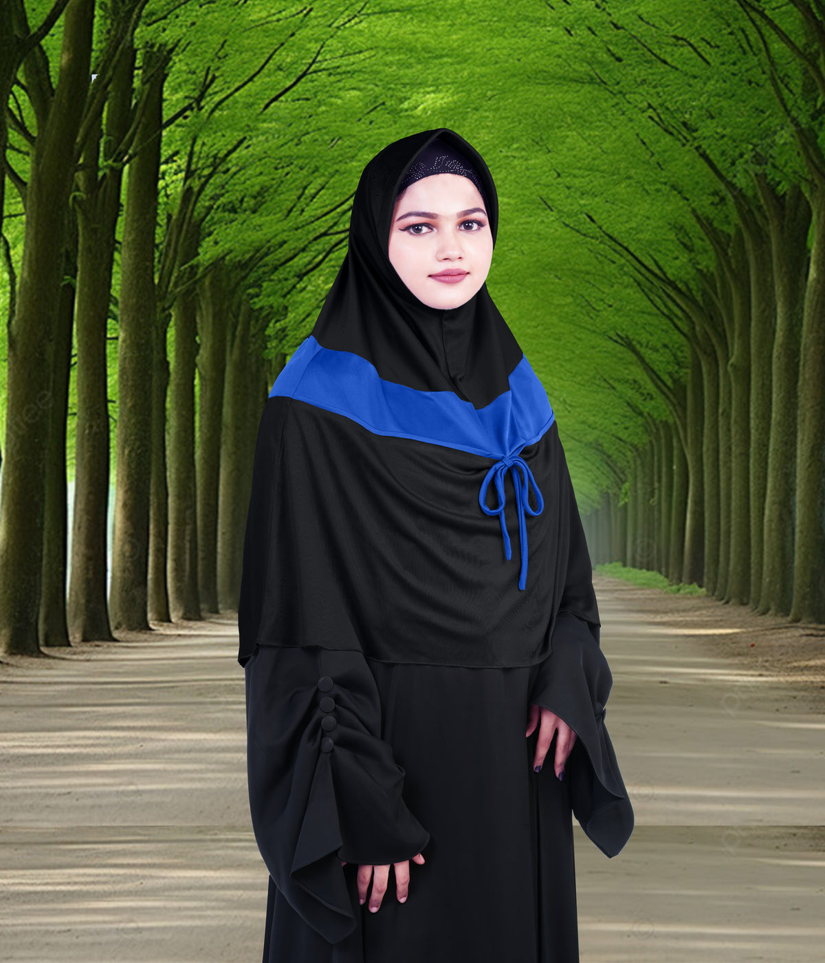 Mehar Shakira Elegant Dual-Tone Knot Hijab