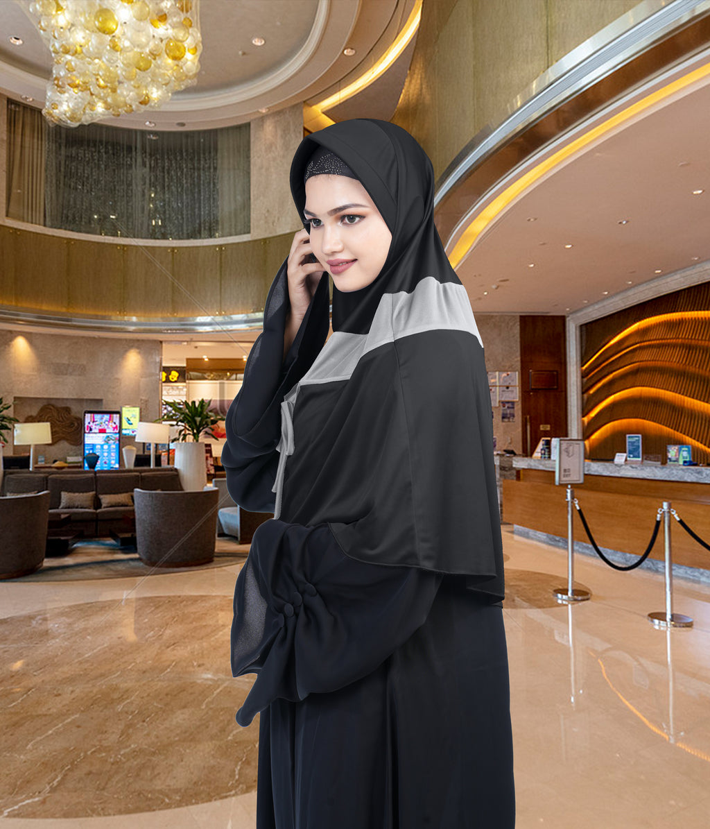 Mehar Shakira Elegant Dual-Tone Knot Hijab
