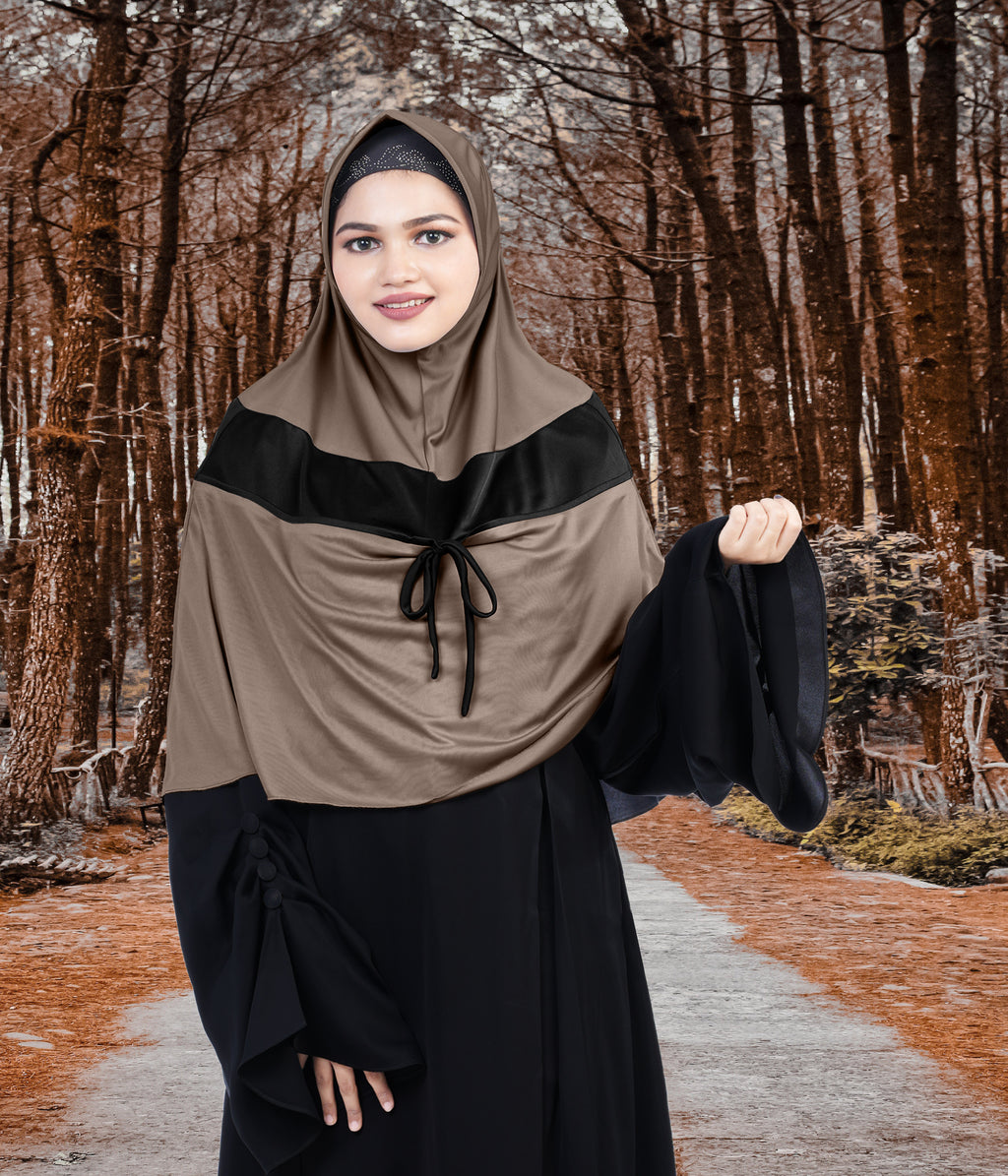 Mehar Shakira Elegant Dual-Tone Knot Hijab