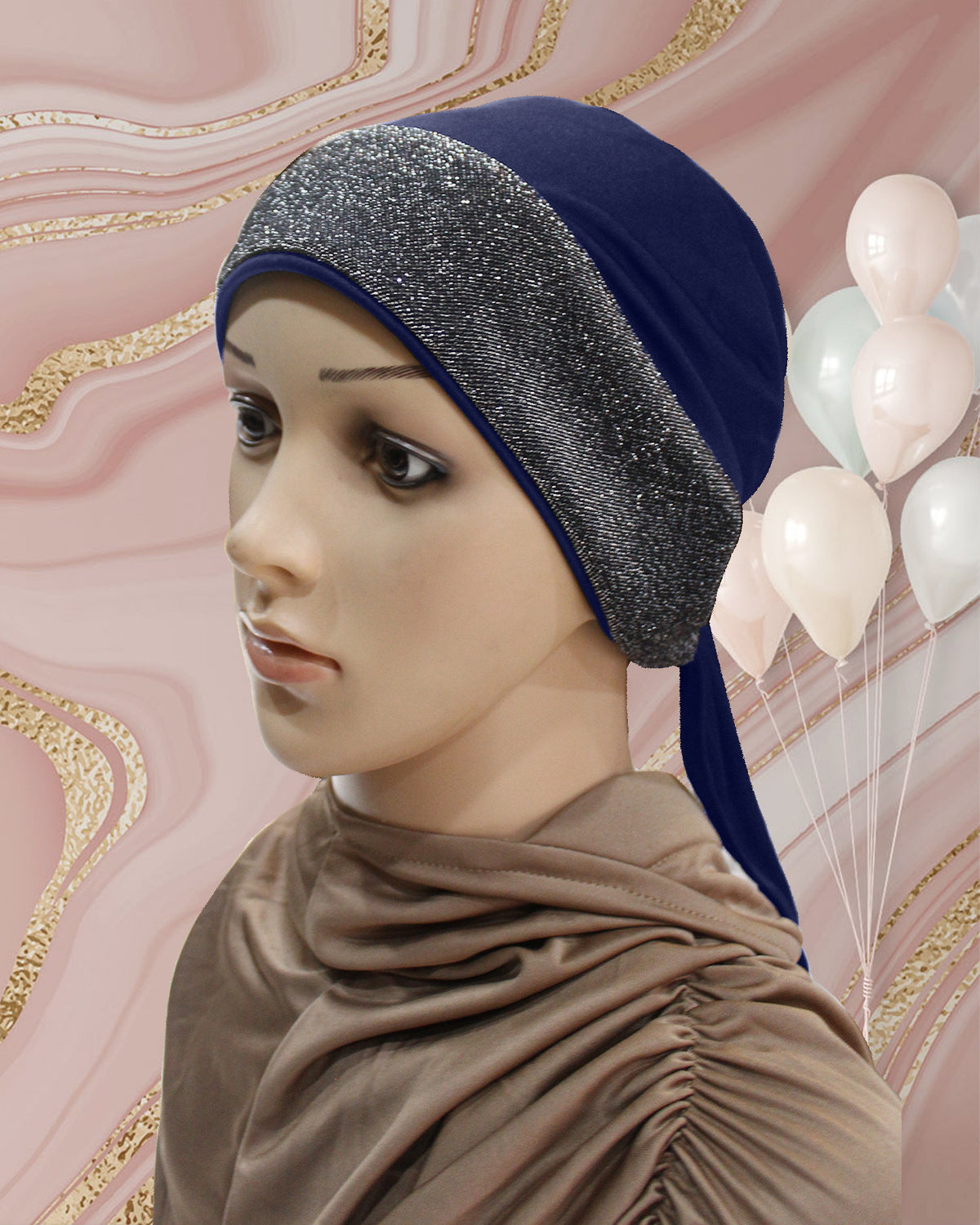 Women's Twinkle Tea caps a glittering pattern