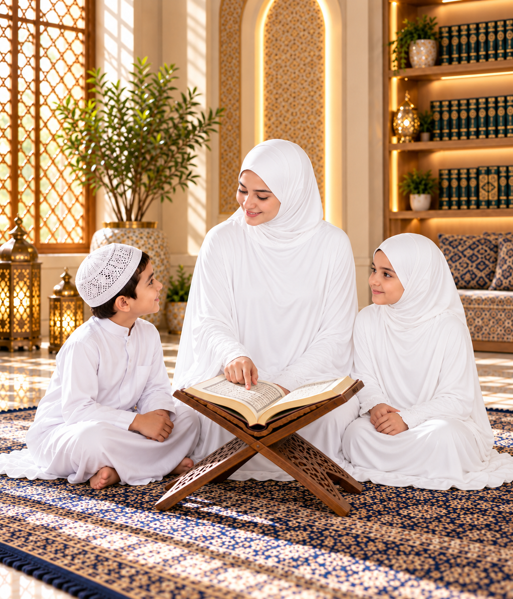 MEHAR Zahra prayer dress for Muslim women in White - view 2