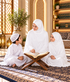 MEHAR Zahra prayer dress for Muslim women in White - view 2
