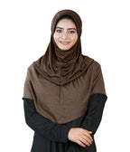 Mehar Hijab Muslim Women's Dual Layer & Dual Texture Fabric Zaira Hijab