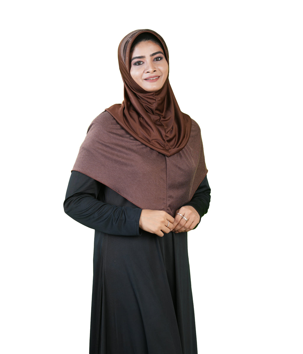 Mehar Hijab Muslim Women's Dual Layer & Dual Texture Fabric Zaira Hijab