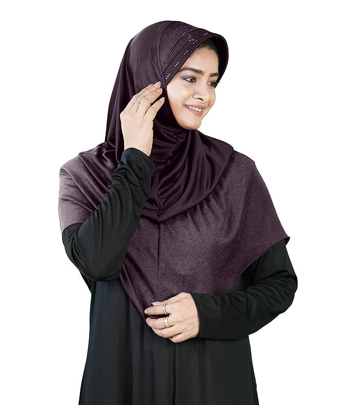Mehar Hijab Muslim Women's Dual Layer & Dual Texture Fabric Zaira Hijab