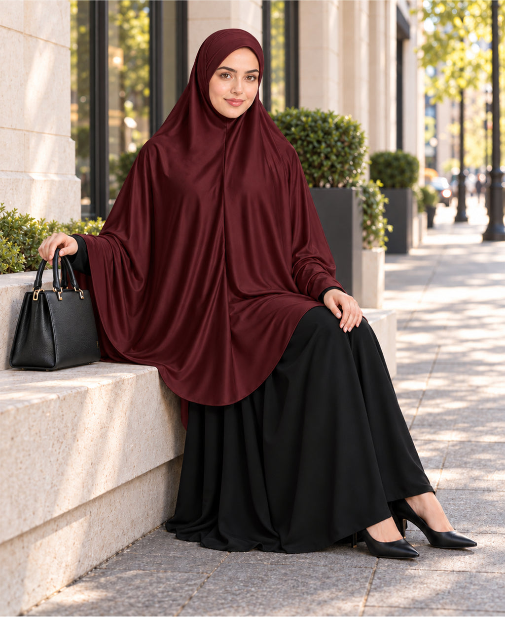 Mehar Zakia Long Hijab for Women | Mehar Signature Fabric | Modest Khimar