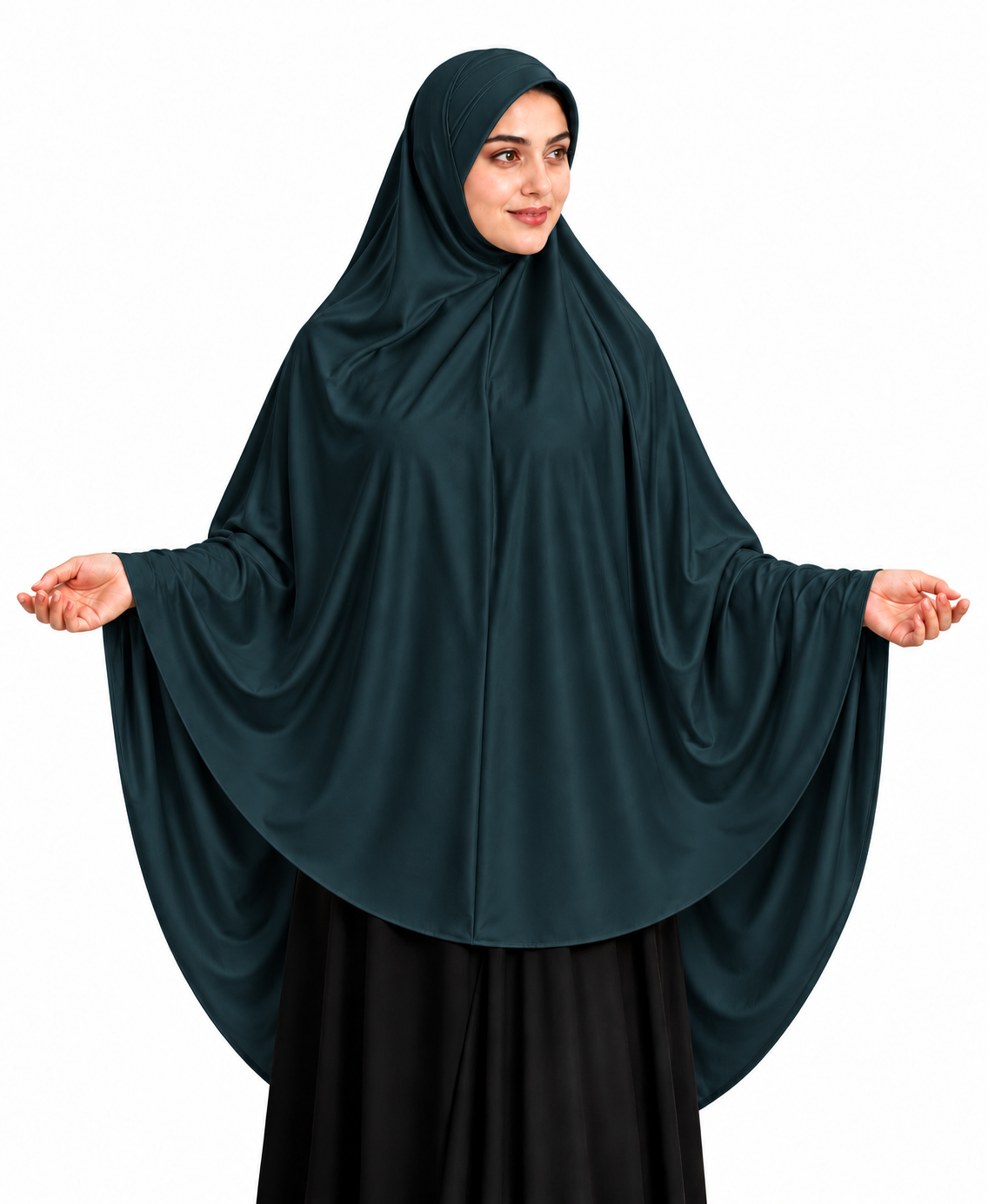 MEHAR Zakia Long Hijab for Women - Modest Khimar with Elegant Draped Design