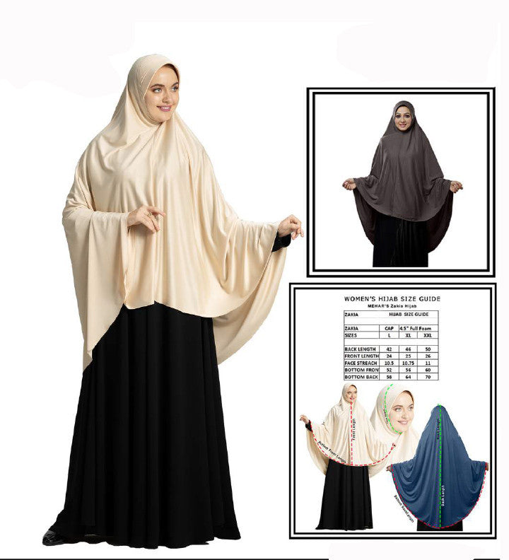 Mehar Hijab's Muslim Modest Women's Stylish Poly Cotton Solid Hijab Zakia