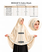 MEHAR Zakia Hijab for Women - Polycotton, Breathable