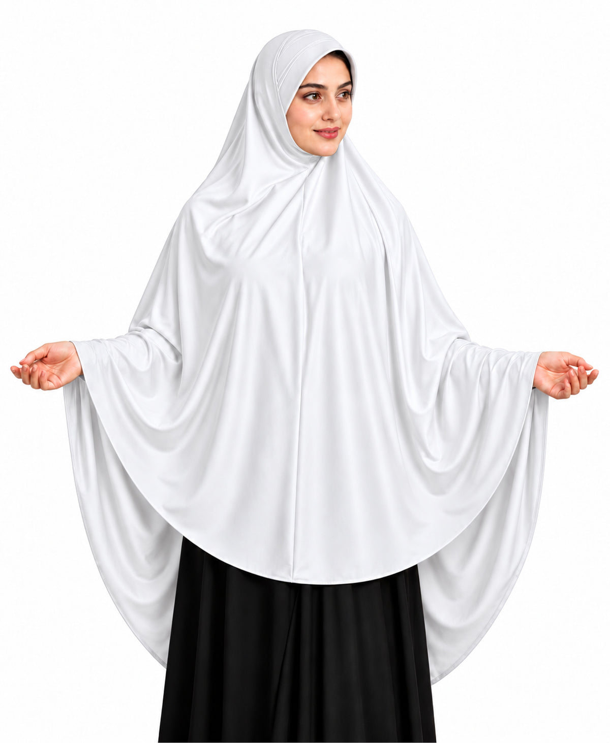 MEHAR Zakia Long Hijab for Women - Modest Khimar with Elegant Draped Design