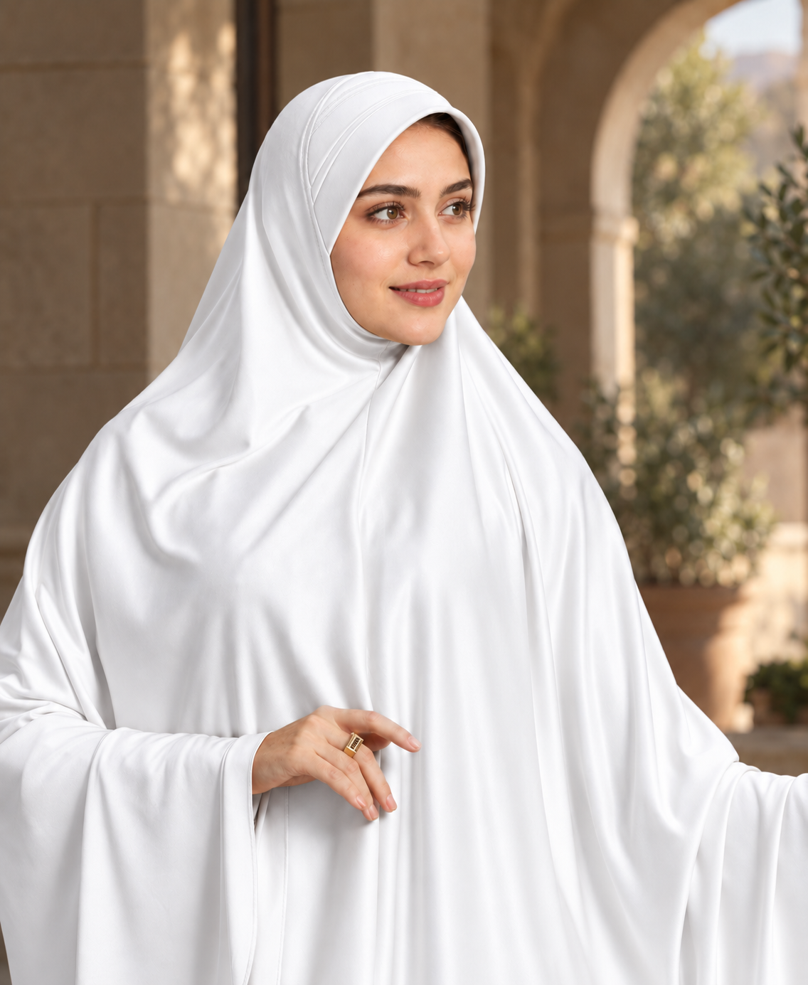 MEHAR Zakia Long Hijab for Women - Modest Khimar with Elegant Draped Design