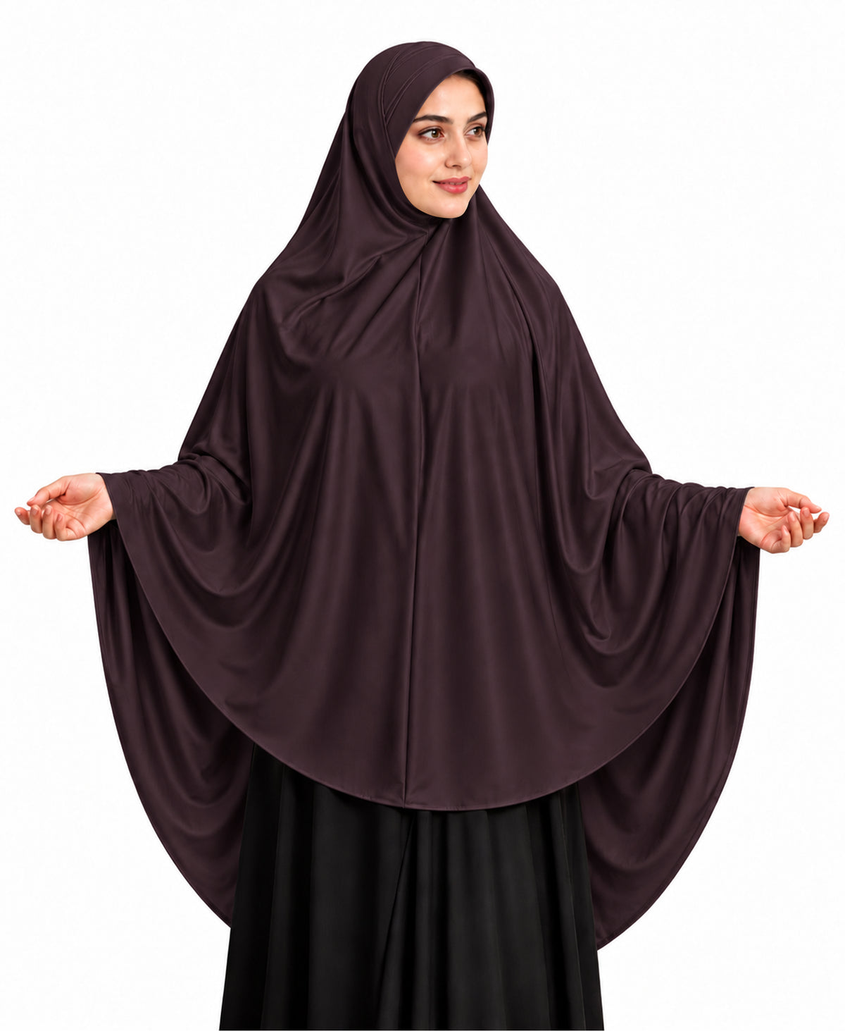 MEHAR Zakia Long Hijab for Women - Modest Khimar with Elegant Draped Design