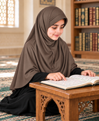 MEHAR Ma-ale Hijab for Girls - Polycotton, Ready-to-Wear