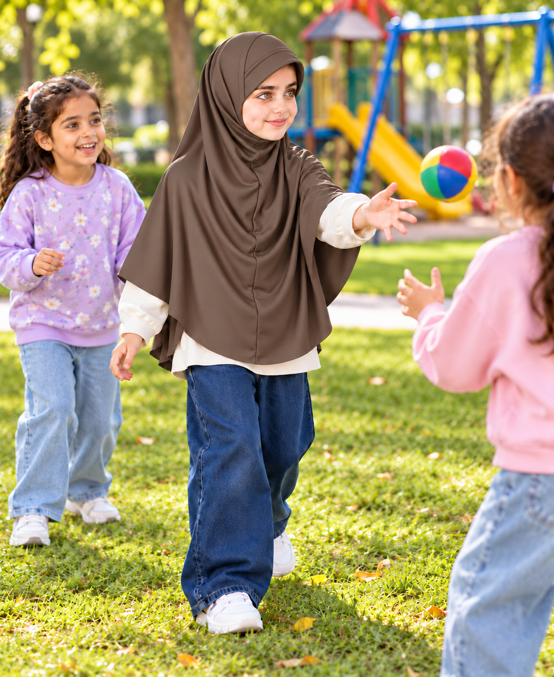 MEHAR Ma-ale Hijab for Girls - Polycotton, Ready-to-Wear