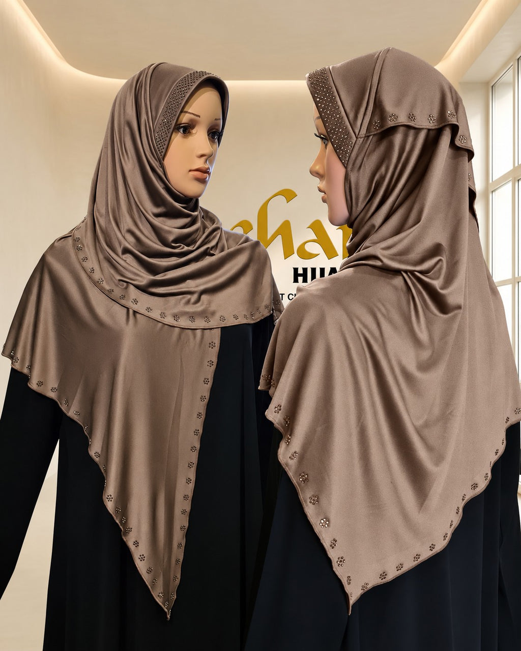 MEHAR Tarana wraparound hijab in Formal Grey - Colour: Formal Grey