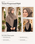 MEHAR Tarana wraparound hijab in Formal Grey - Colour: Formal Grey